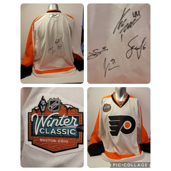 Autograph Philadelphia Flyers Jersey 2010 Boston Winter Classic Reeb NHL Hockey - Picture 2 of 16